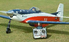 Electric RC model aircraft miss america