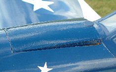 RC model aircraft battery cover