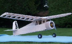 electric vintage RC model airplane