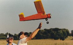 Quo Vadis vintage free flight diesel model airplane