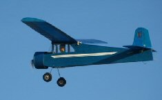 electric vintage style RC model aeroplane