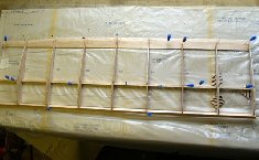 RC model wing under construction