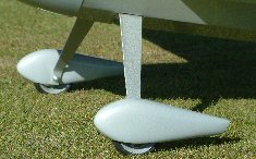 RC model airplane landing gear