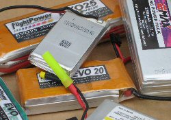 several lipo batteries