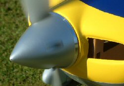 spinner and propeller of an electric model aircraft