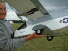 RC electric model airplane landing gear
