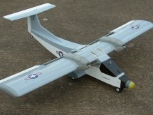 RC electric twin model aircraft