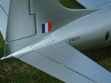 RC model rudder hatch