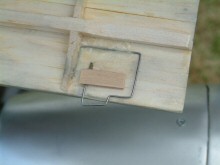 RC model inside construction of hatch latch